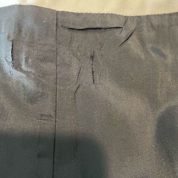 🖤 Talbots Black Sheath Dress w/ White Trim & Obi Belt – Size 6 - Picture 6 of 8